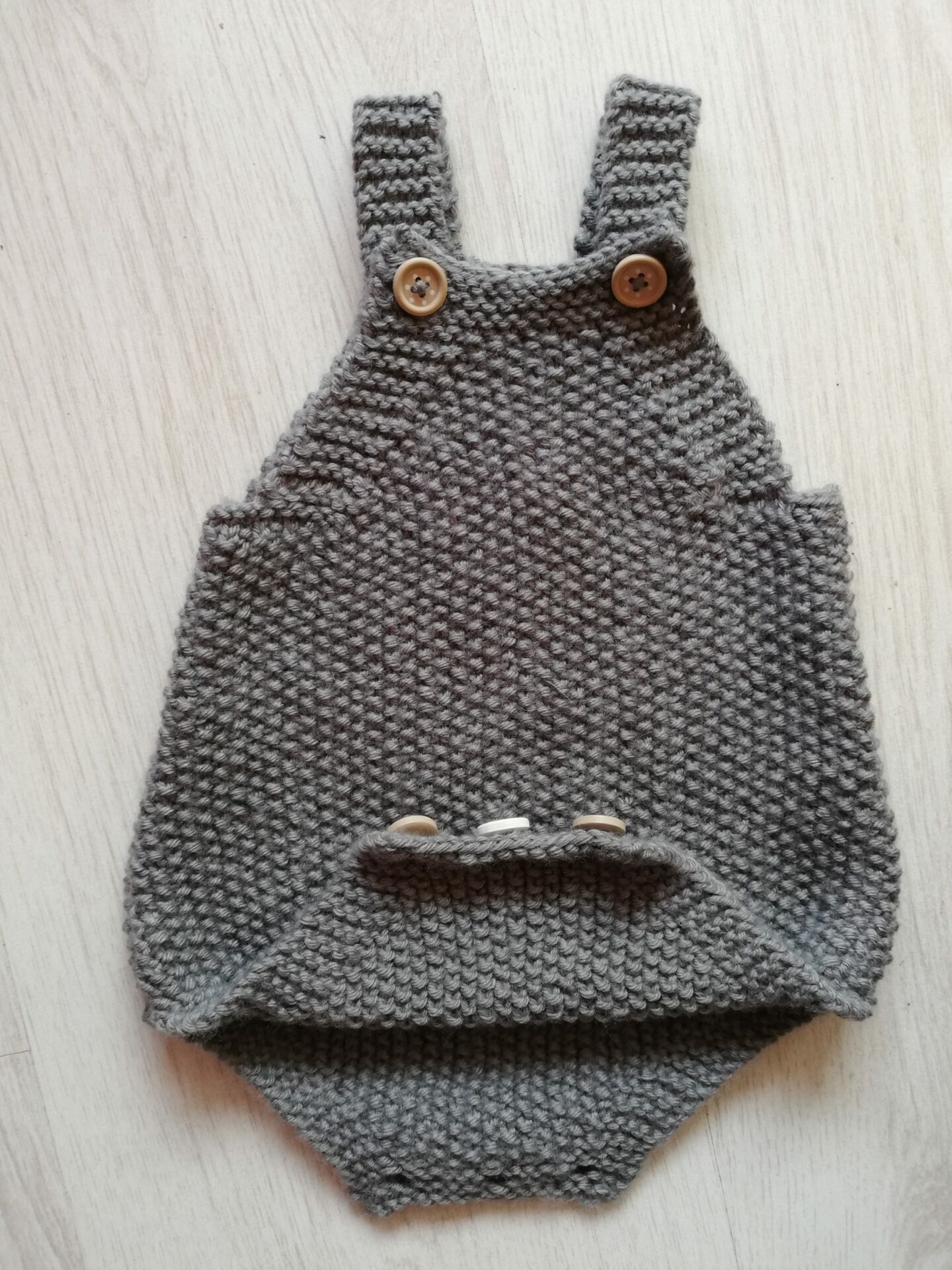 Barboteuse Pour Bébé Fille Et Garçon Tricotée En France Avec Amour