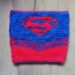 Carré Supergirl au tricot devant