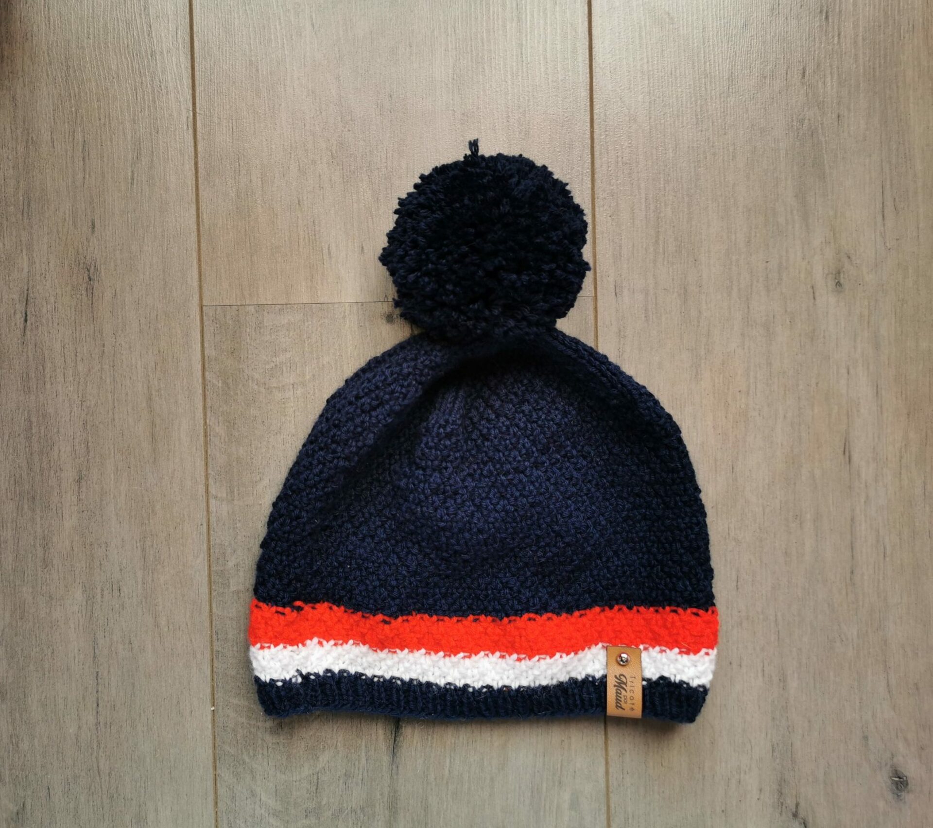 IUEG Ensemble Bonnet Et Gants à Pompons Pour Femme Noir