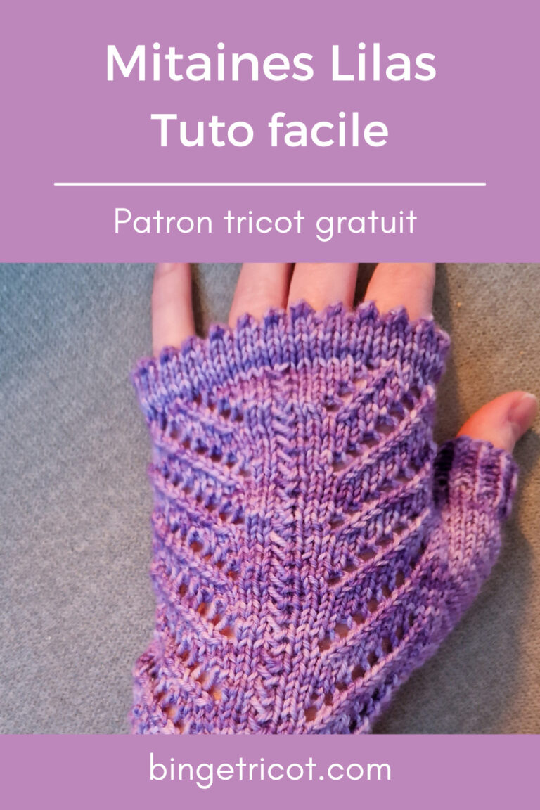 Mitaines Tricot Explications Gratuites
